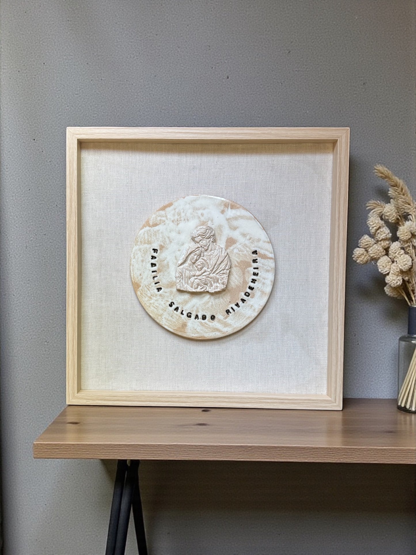 Cuadro Sagrada Familia Personalizado Grande