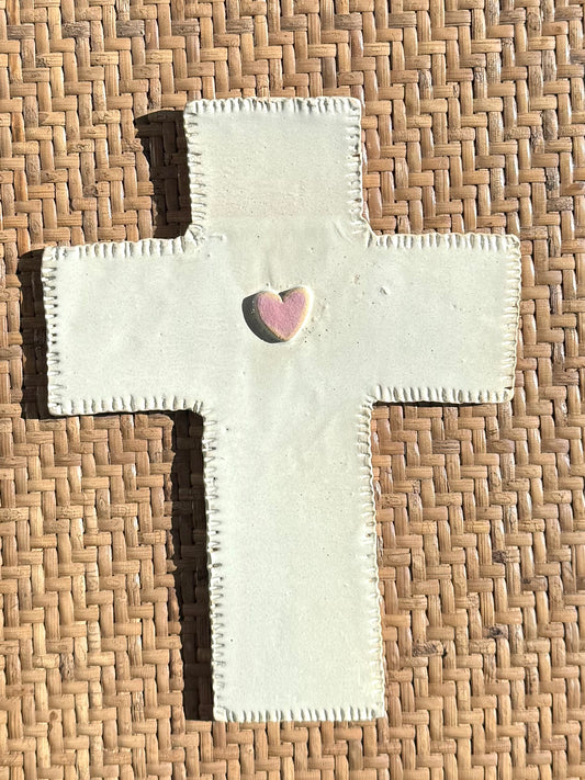Cruz Corazón Blanca