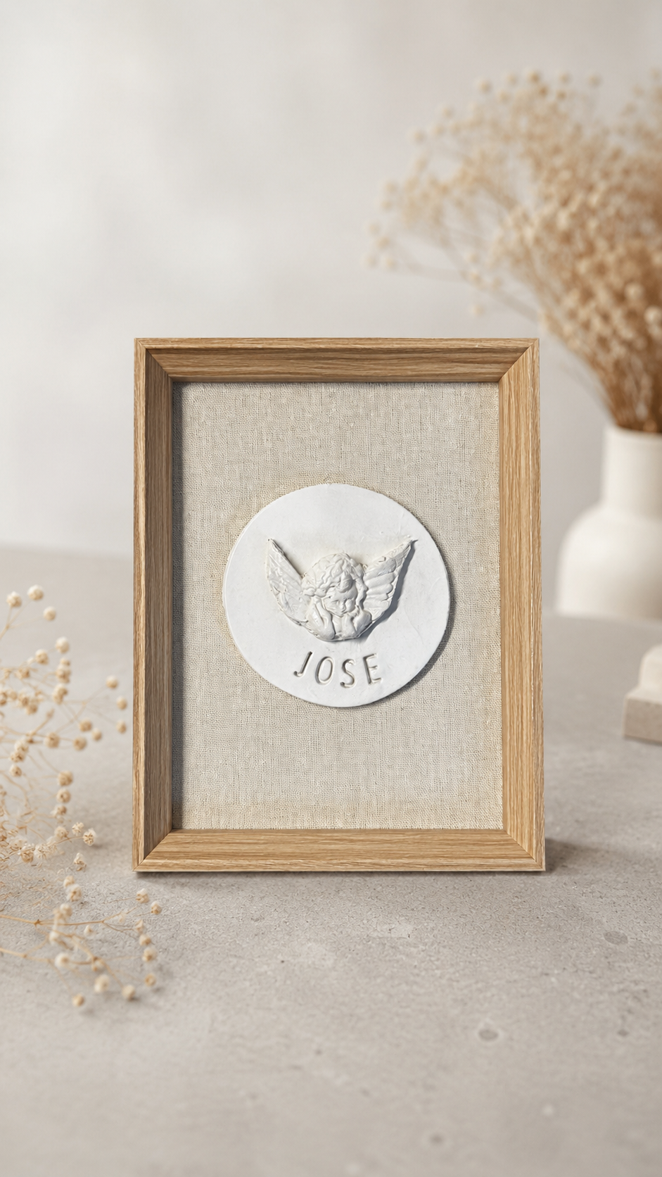 Cuadro Angel Porcelana Personalizado